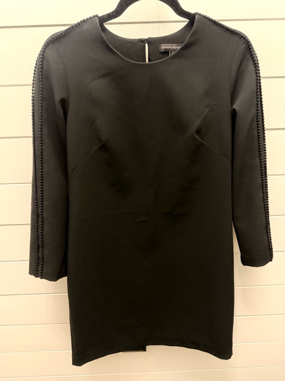 Banana Republic Black 3/4-Sleeve Shift Dress - Picture 5 of 8